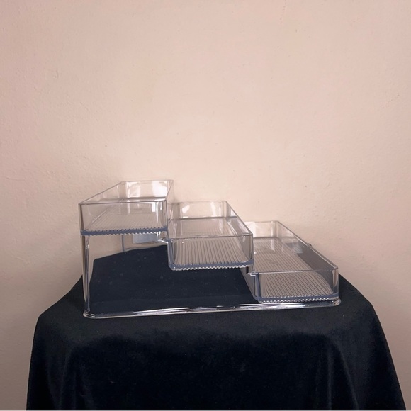 Clear Acrylic Three Level Organizer Makeup Paint Art Crafts Made In USA - Picture 8 of 9